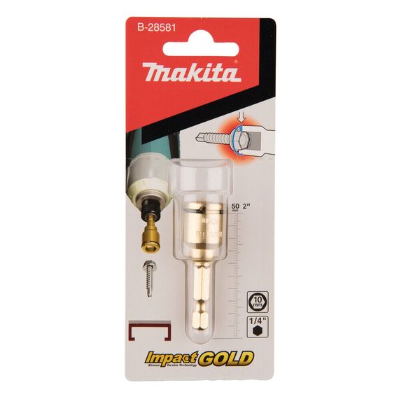 Головка торцевая 10 мм с пружинным фиксатором Makita B-28581 | Зображення 1