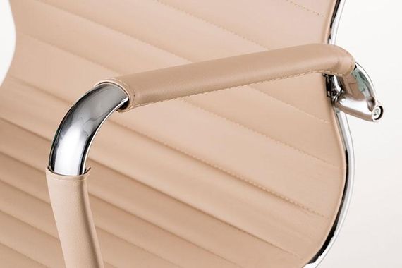 Кресло Solano artlеath бежевое рHB Ribbed Office Chair EA 119 | Зображення 4