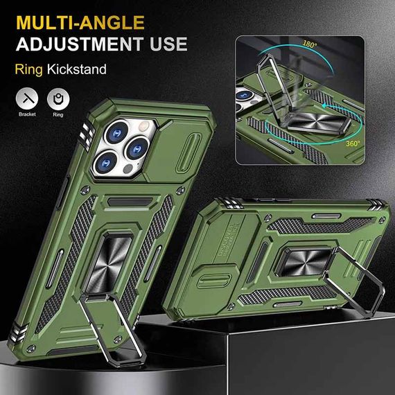 Ударостійкий чохол Camshield Army Ring для Apple iPhone 12 Pro / 12 (6.1") | Зображення 3