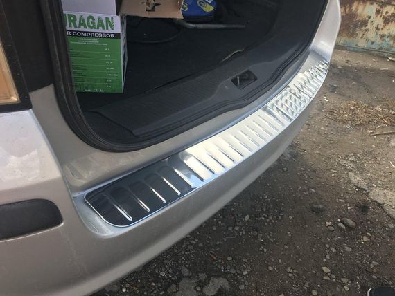 Накладка на задний бампер OmsaLine глянец (SW, нерж) для Opel Astra H 2004-2013 гг. | Зображення 6