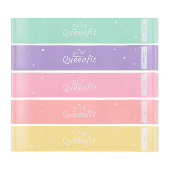 Набір резинок для фітнесу Queenfit 0,5-30кг | Зображення 1