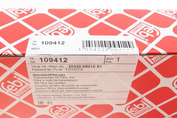 Фільтр АКПП Toyota Camry 2.0 2.4 16V 01- к-кт з прокладкою  109412 | Зображення 7