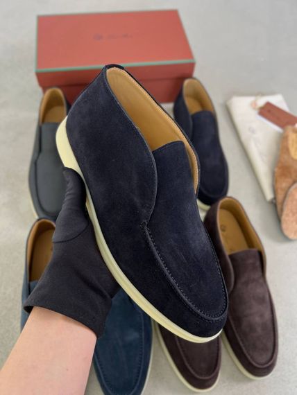 Лофери Loro Piana Open Walk чорного кольору ob437 | Зображення 9