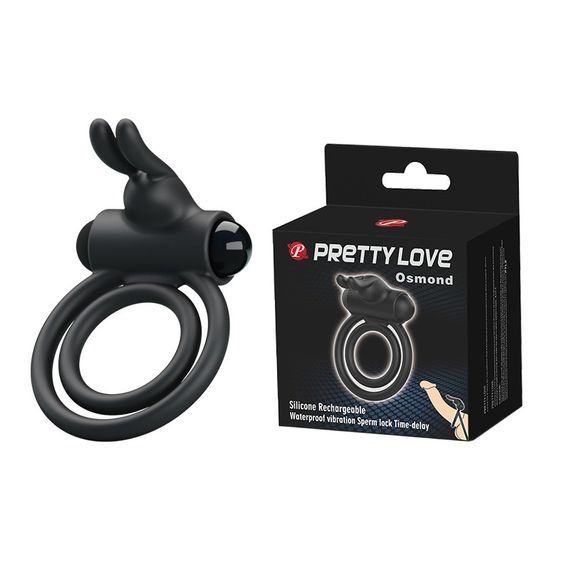 Ерекційне кільце - Pretty Love Osmond Cock Ring Black Sex Aura