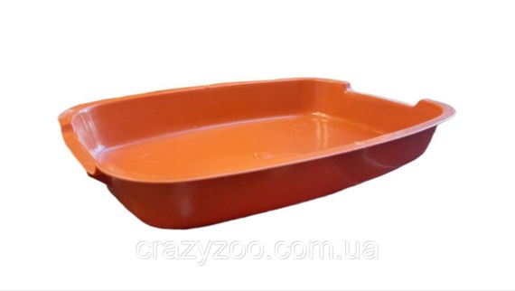 Туалет для котів оранжевий 37x27x6 см 6430