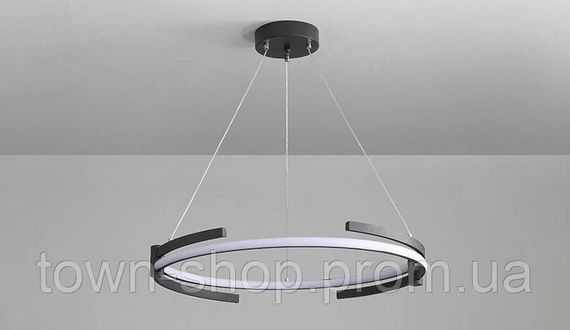 Люстра потолочная LED SGA18-600-bk Черный 40-200х65х65 см. | Зображення 8