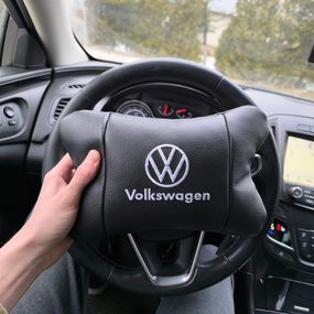 Подушки під голову в машину Volkswagen, Подушка підголівник з логотипом, Автоподушка для голови і шиї NL-33