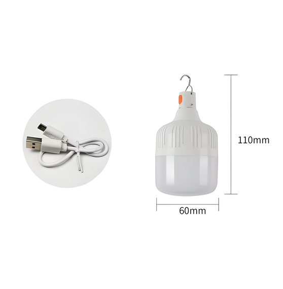 Перезаряджувана USB LED-лампа 60W підвищеної яскравості для кемпінгу та аварійного освітлення | Зображення 5