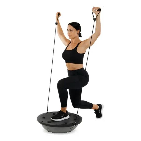 Гімнастична напівсфера для фітнесу, балансувальна подушка, PF-01 платформа 60 см Фіолетова | Зображення 5