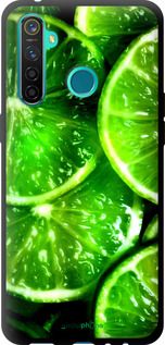 Чохол на Realme 5 Pro Зелені часточки лимона "852b-1861-2448"