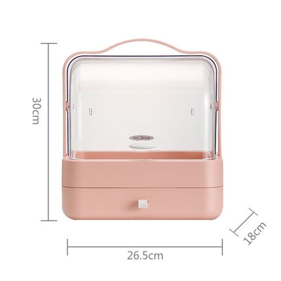 Органайзер для косметики XPRO YM206 Single Drawer на 2 секції Рожевий (MER-14970_551) | Зображення 2