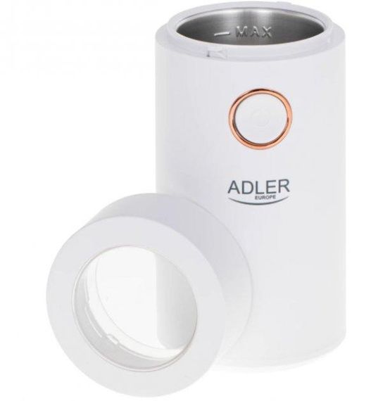 Кофемолка электрическая Adler AD-4446-wg 150 Вт белая | Зображення 5