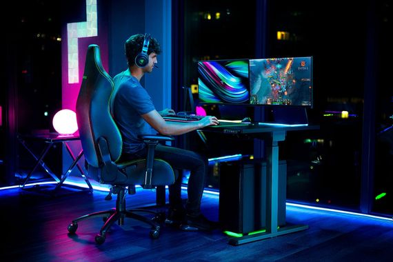 Кресло геймерское Razer Iskur Green XL (RZ38-03950100-R3G1) | Зображення 1