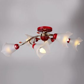 Люстра потолочная флористика E14 40W G (LK-415C/6)