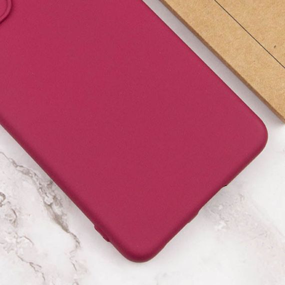 Чехол Silicone Cover Lakshmi Full Camera (A) для TECNO Spark 8C Бордовый / Marsala | Зображення 2