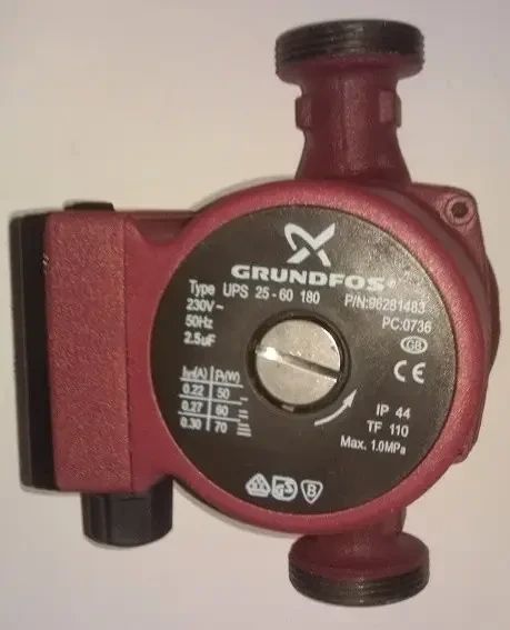 Циркуляційний насос GRUNDFOS 25/6-130+гайка