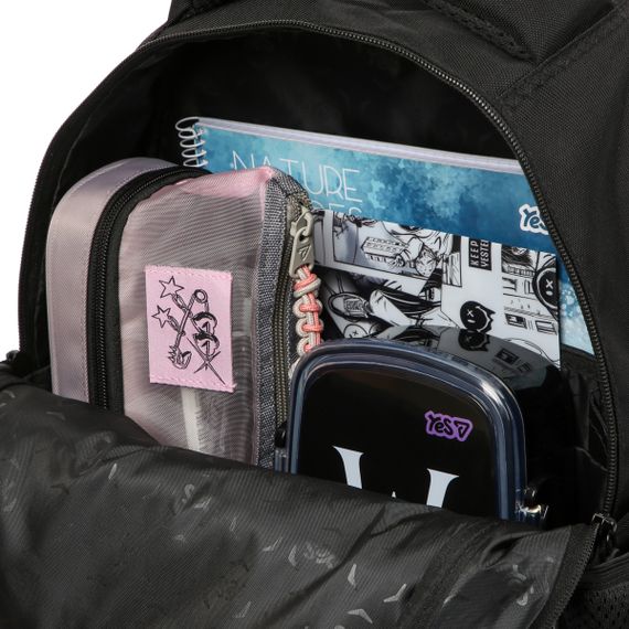 Шкільний рюкзак YES S-115M Just Black 550296 20.6 л | Зображення 6