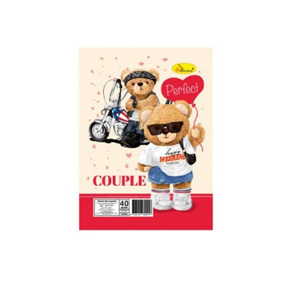 Блокнот А6 АП-1710-7, 40 листов, пружина сбоку