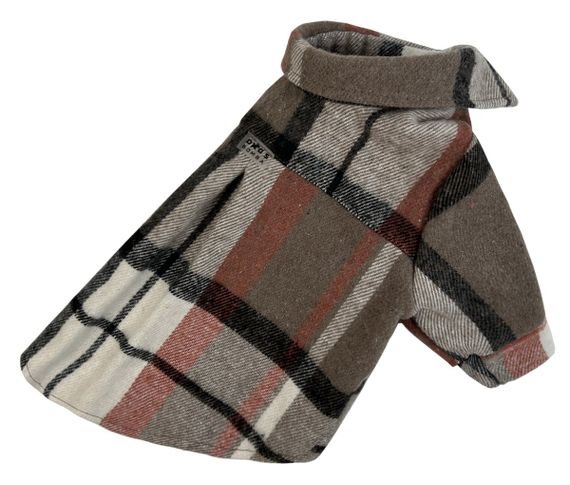 Сорочка картата коричнева з помаранчем RUB-53 | Зображення 2