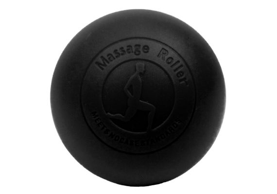Масажний м'ячик EasyFit каучук 6.5 см чорний (EF-2076-B) | Зображення 1