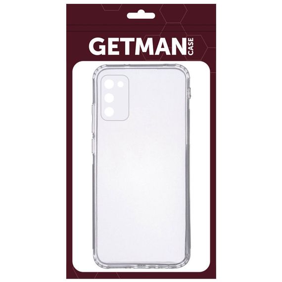 TPU чехол GETMAN Clear 1,0 mm для Samsung Galaxy A02s | Зображення 1