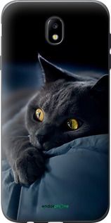 Чохол на Samsung Galaxy J7 J730 (2017) Димчастий кіт "825u-786-2448"