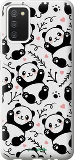 Чохол на Samsung Galaxy A02s A025F Панди "4318t-2203-2448"