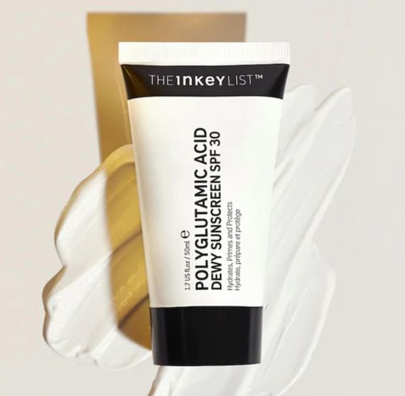 Зволожуючий сонцезахисний крем Inkey List Polyglutamic Acid Dewy Sunscreen SPF30, 50 мл | Зображення 1