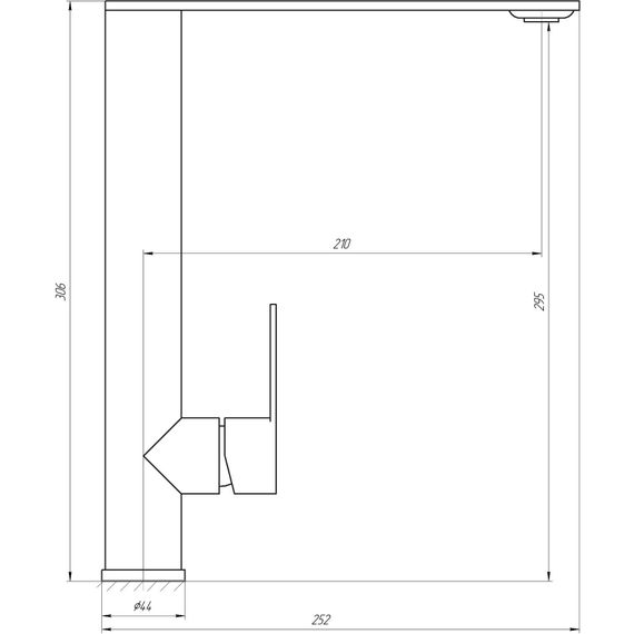 Змішувач для кухні Globus Lux RING SR-203-10 | Зображення 1