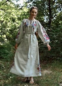 Плаття вишиванка доросле льон довге