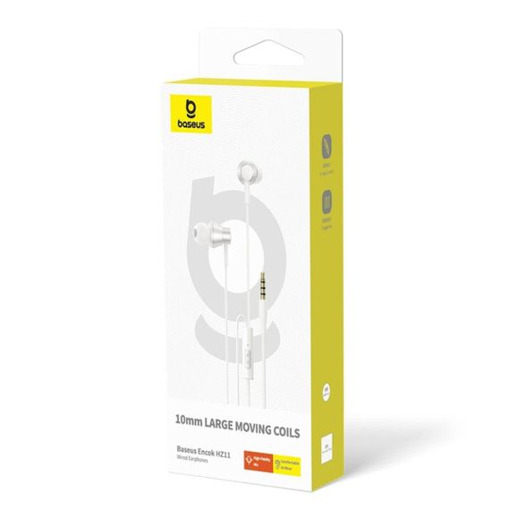 Навушники Baseus Encok HZ11 Wired Earphones Moon White | Зображення 1