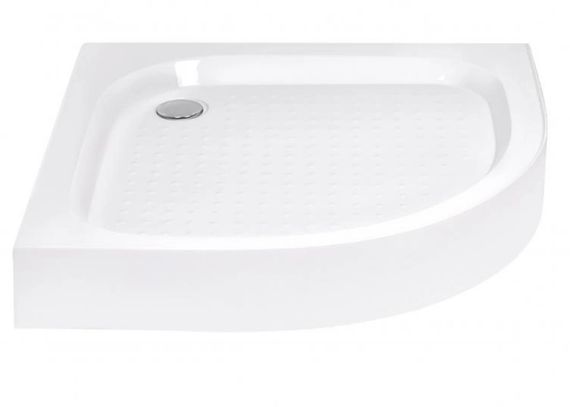 Набір Lidz Душова кабіна Latwa SC90x90.SAT.LOW.GR, напівкругла, скло тоноване 4 мм + Душовий піддон Kapielka ST90x90x15 | Зображення 3