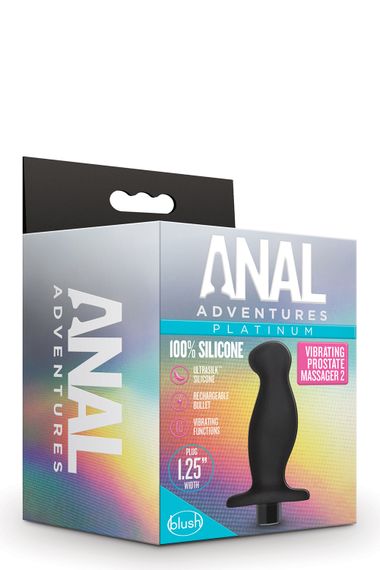 Масажер простати Blush Anal Adventures Platinum Silicone Vibrating | Зображення 1