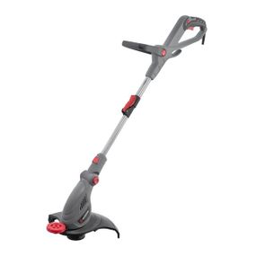 Тример електричний, 450 Вт, 230 В ~ 50 Гц, 10000 об/хв, діаметр обертання волосіні 300 мм, регулювання довжини1