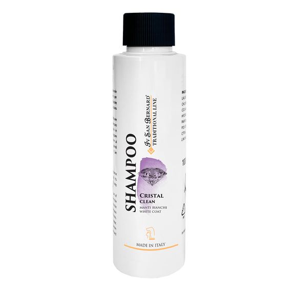 Iv San Bernard шампунь Cristal Clean для белой шерсти (кот/собака), устраняет желтые пятна, 100 мл