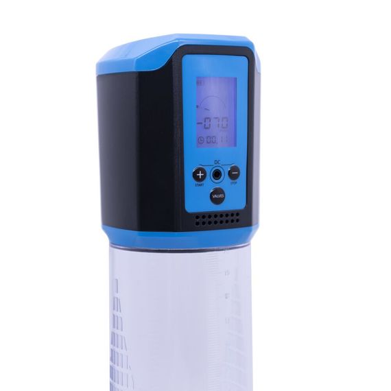 Автоматический вакуумный насос Men Powerup Passion Pump Blue, LED-табло, перезаряжаемая, 8 режимов, Синий | Зображення 3