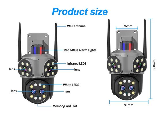 Вулична IP камера з високою якістю відеозапису XPRO SC03 V380pro (234567767_1234) | Зображення 3