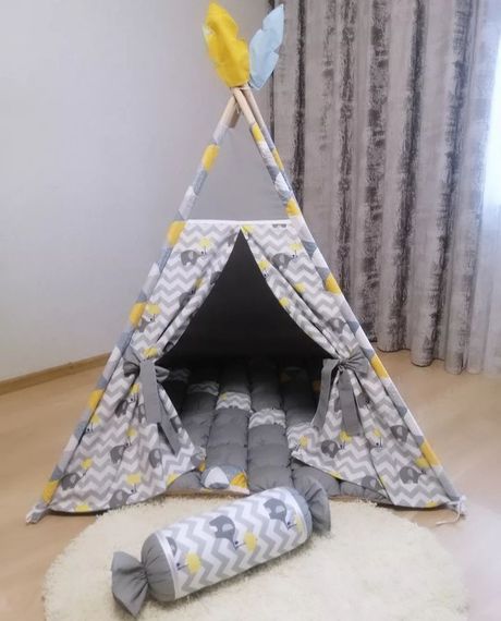 Дитячий домік Вігвам - Сонячний Єгипет  Повний комплект  Вігвам для дівчинки, Дитячий вігвам купити, Палатка дитяча
