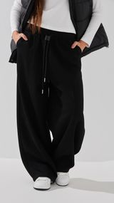 Спортивні штани Baggy однотонні жіночі K.K 601 S Чорний shop (2000991054271)