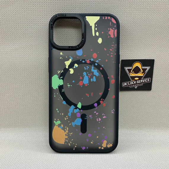 Чехол Wlons Unicorn противоударный PC+TPU для Iphone 14 MagSafe Матовый Черный