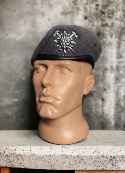 Берет Гірської піхоти Едельвейс крапля темно-сірий