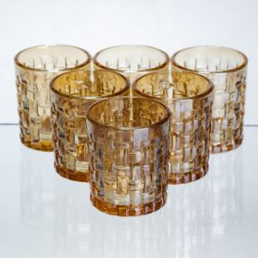 Набор рюмок для крепких напитков Shot glass 6 штук по 75 мл коричневый HP-17-37
