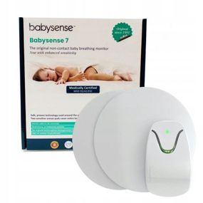 Монітор для контролю порушення та відсутності дихання Babysense 7 для немовлят, з 2 сенсорами під матрац