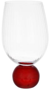 Набір 6 склянок "Bauble Glass" 450мл на червоній ніжці