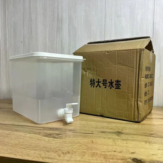 Диспенсер для напоїв 8 л з краном 19.5×21.5×26.5 см • Ємність для води, лимонаду, соку та холодних напоїв для кухні, дачі та столу | Зображення 3