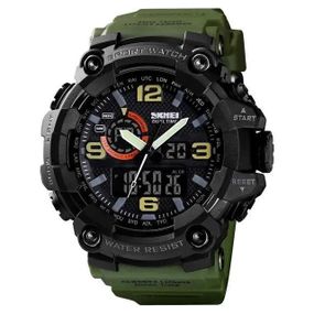 Військовий годинник спецслужби SKMEI 1520AG ARMY GREEN, Оригінальний чоловічий годинник ZX-41