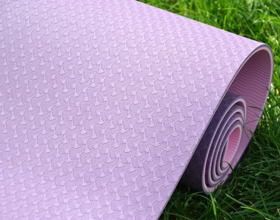 Килимок для йоги та фітнесу Power System PS-4060 TPE Yoga Mat Premium Purple (183х61х0.6) (4060PI-0) | Зображення 4