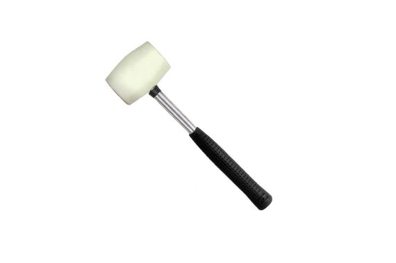 Киянка Intertool - 450 г х 65 мм белая, ручка металл (HT-0227)