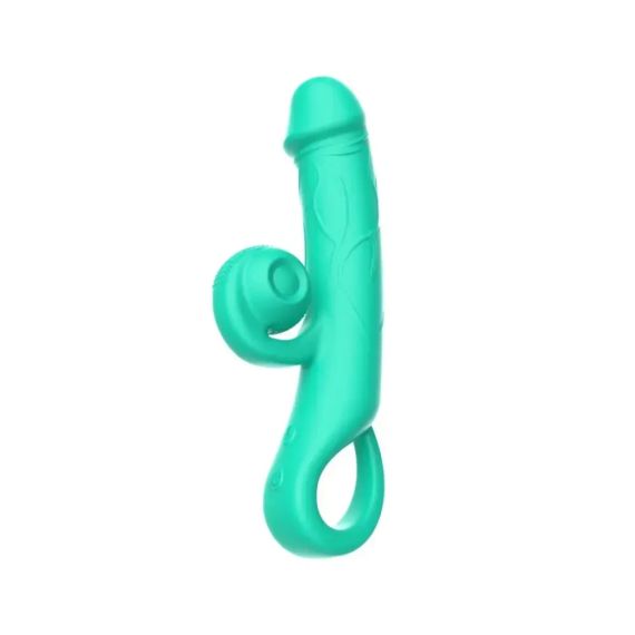 Вібратор-кролик Sweet Em Snabbit бірюзовий, 20 × 3,8 см Sex Aura | Зображення 3