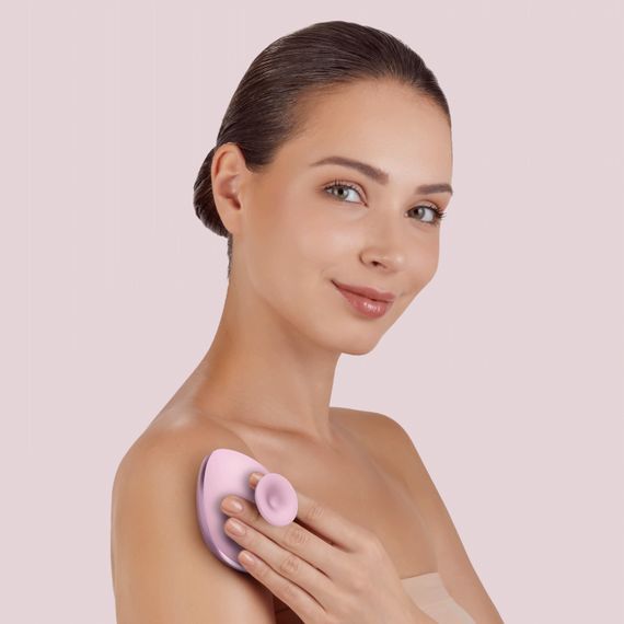 Щітка для тіла GESKE Body Brush metal 4в1 starlight, Рожевий | Зображення 3